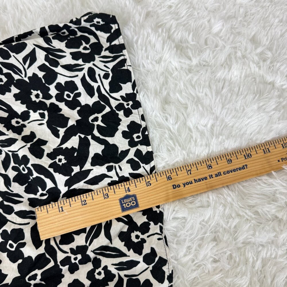 AVARA Black and White Midi Dress 100% Cotton Size S - Picture 9 of 9